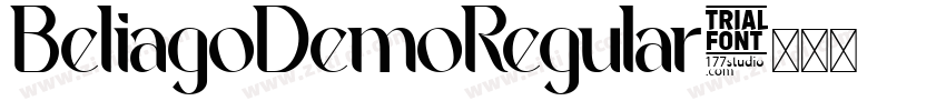 BeliagoDemoRegular字体转换