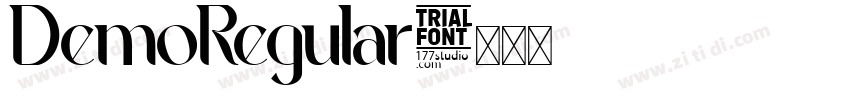 DemoRegular字体转换
