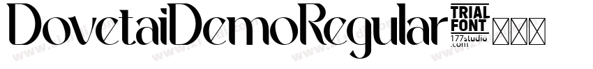 DovetaiDemoRegular字体转换