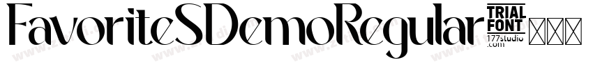 FavoriteSDemoRegular字体转换