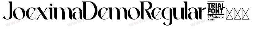 JoeximaDemoRegular字体转换