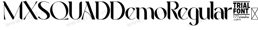 MXSQUADDemoRegular字体转换