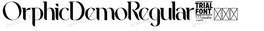 OrphicDemoRegular字体转换 OrphicDemoRegular字体转换