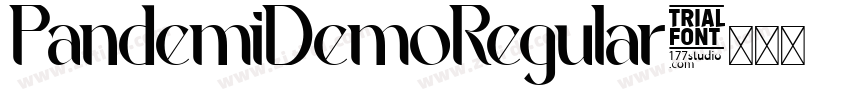PandemiDemoRegular字体转换 PandemiDemoRegular字体转换