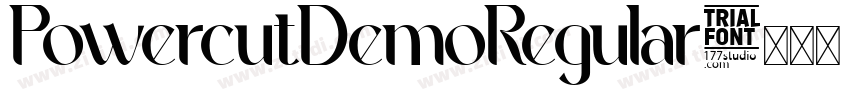 PowercutDemoRegular字体转换