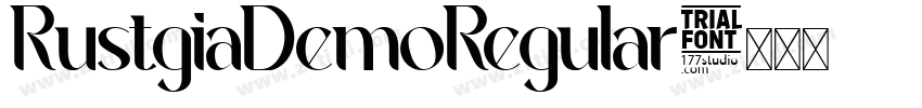 RustgiaDemoRegular字体转换 RustgiaDemoRegular字体转换
