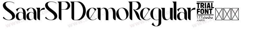 SaarSPDemoRegular字体转换 SaarSPDemoRegular字体转换