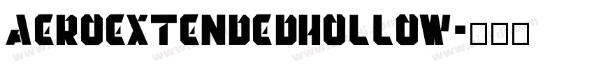 AEROEXTENDEDHOLLOW字体转换