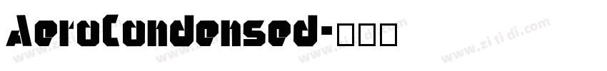 AeroCondensed字体转换