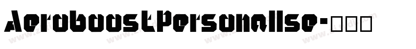AeroboostPersonallse字体转换