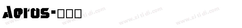 Aeros字体转换