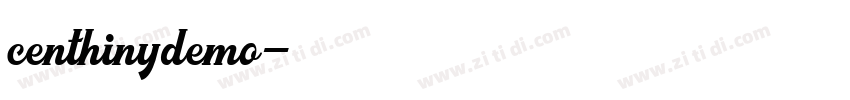 centhinydemo字体转换