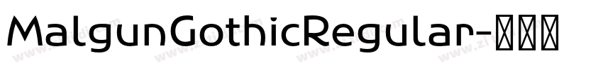 MalgunGothicRegular字体转换