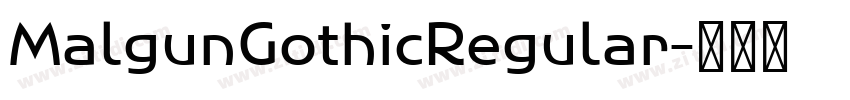 MalgunGothicRegular字体转换