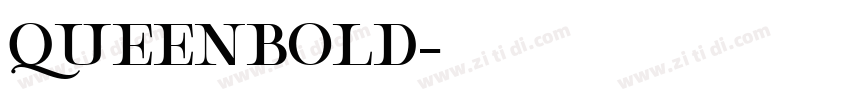 QueenBold字体转换