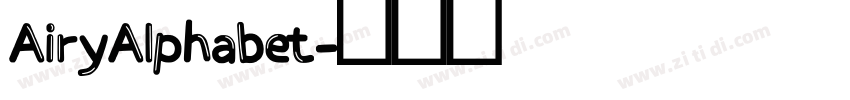 AiryAlphabet字体转换 AiryAlphabet字体转换