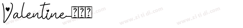 Valentine字体转换