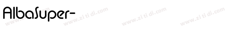 AlbaSuper字体转换