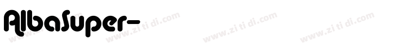 AlbaSuper字体转换