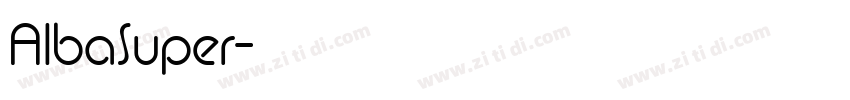 AlbaSuper字体转换