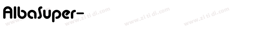 AlbaSuper字体转换
