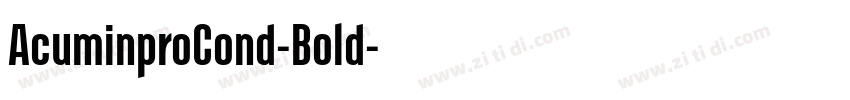 AcuminproCond-Bold字体转换