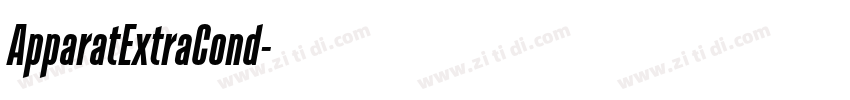 ApparatExtraCond字体转换