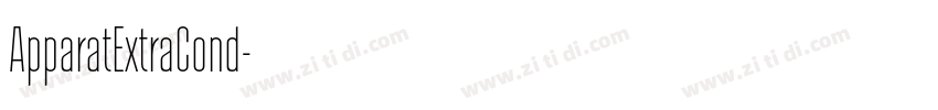 ApparatExtraCond字体转换
