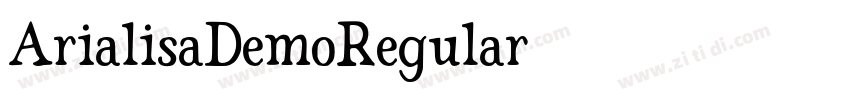 ArialisaDemoRegular字体转换