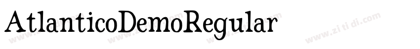 AtlanticoDemoRegular字体转换