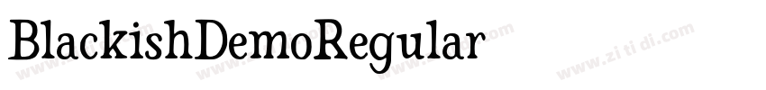 BlackishDemoRegular字体转换