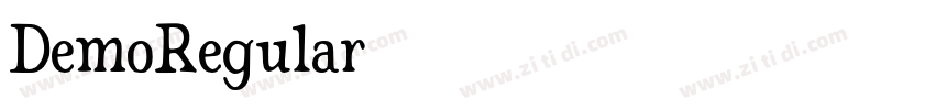 DemoRegular字体转换