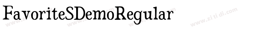 FavoriteSDemoRegular字体转换