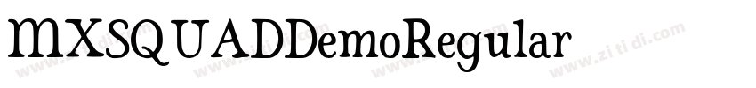 MXSQUADDemoRegular字体转换