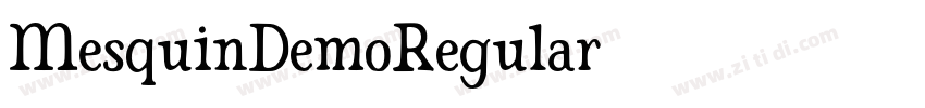 MesquinDemoRegular字体转换