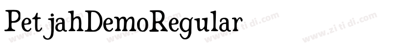 PetjahDemoRegular字体转换