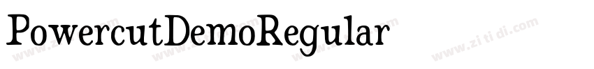 PowercutDemoRegular字体转换