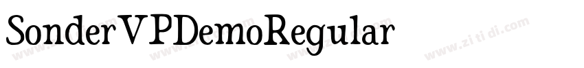 SonderVPDemoRegular字体转换
