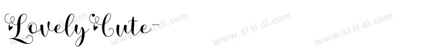 LovelyCute字体转换