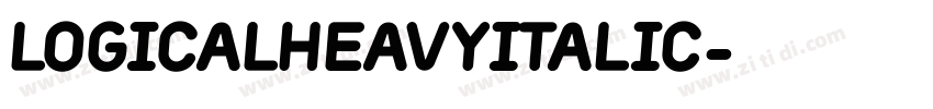 LogicalHeavyItalic字体转换