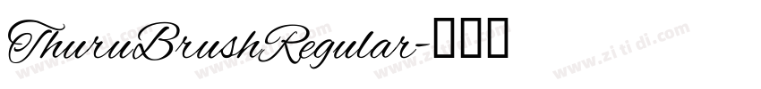 ThuruBrushRegular字体转换