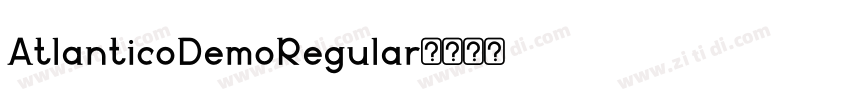 AtlanticoDemoRegular字体转换