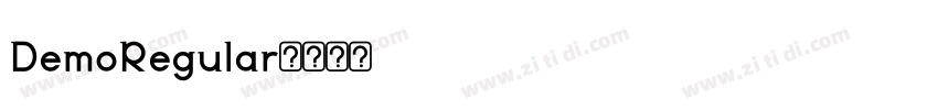 DemoRegular字体转换