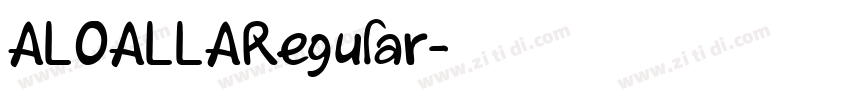 ALOALLARegular字体转换