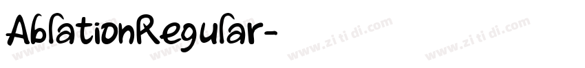 AblationRegular字体转换