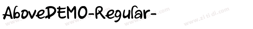 AboveDEMO-Regular字体转换