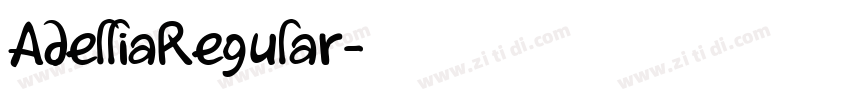 AdelliaRegular字体转换