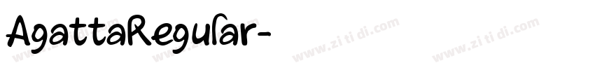 AgattaRegular字体转换