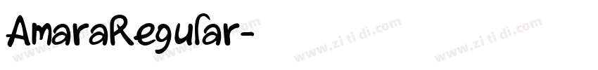 AmaraRegular字体转换