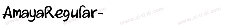 AmayaRegular字体转换
